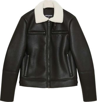 Patrizia Pepe Leren Jassen - Heren - Zomerjassen - Zwart - 2XL - Jassen