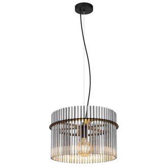 Globo Lighting L&aacute;mpara Colgante - Gorley - Negro - Metal - &Oslash; 40cm - E27 - Globo