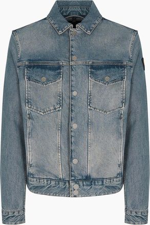 Belstaff Mens Piston Trucker Jacket Blue - Size: 38/Regular