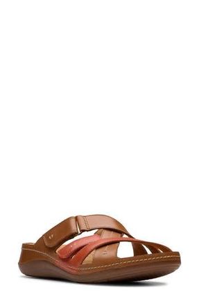 Clarks Cecily Slide Sandal in Tan Combi at Nordstrom Rack, Size 9.5