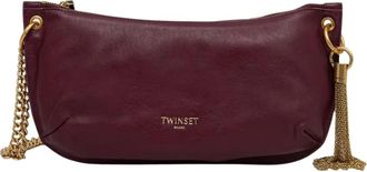 Twinset Baguette Tas - Dames - Schoudertassen - Rood - ONE Size - Leer - Tassen