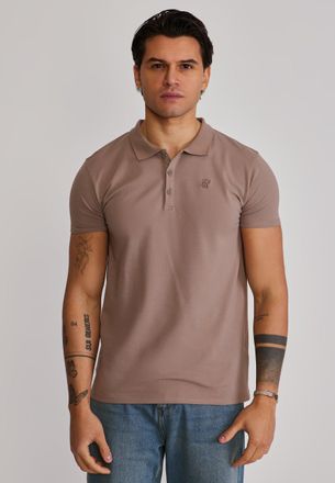 Siksilk Mens Brown Polo T-Shirt XXL