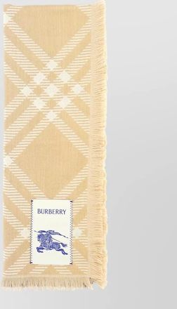 Burberry wool silk check scarf
