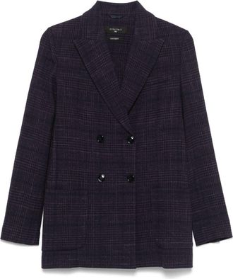 Circolo 1901 Blazer doppiopetto a quadri - Blu