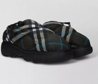 Burberry plaid slip-on loafers