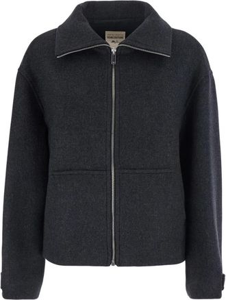 Semicouture Jeanie Jacket - Dames - Winterjassen - Grijs - L - Wol - Jassen