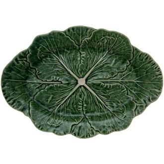 Vista Alegre Bordallo Pinheiro Cabbage 2 Serving Piece Set