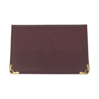 Cartier Pre-owned Wallets, unisex, Red, Size: ONE SIZE Pre-owned Vintage Leather Wallet