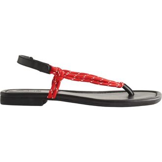 Madewell The Aliyah Paracord Thong Sandal in Festival Red at Nordstrom, Size 8.5