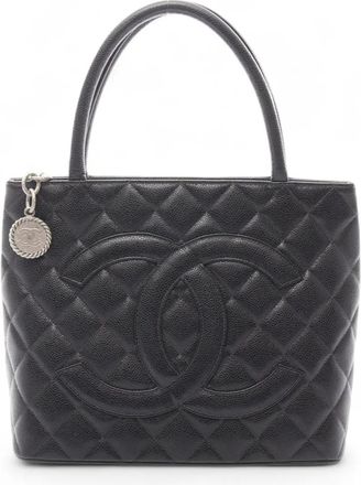 Chanel 2004-2005 Caviar Medallion tote bag - Black