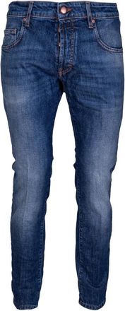 Don the Fuller Heren, Jeans, Blauw, Maat: W34 Leer
