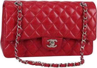 Chanel Pre-owned Leren Schoudertas - Dames - Vintage Schoudertas - Rood - ONE Size - Leer - Vintage