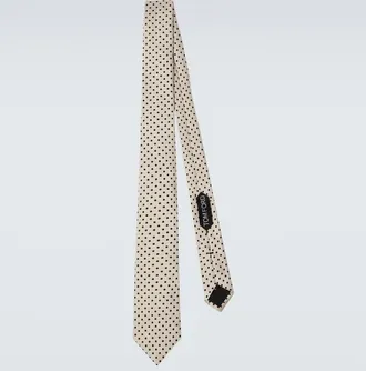 Tom Ford Polka-dot silk jacquard tie