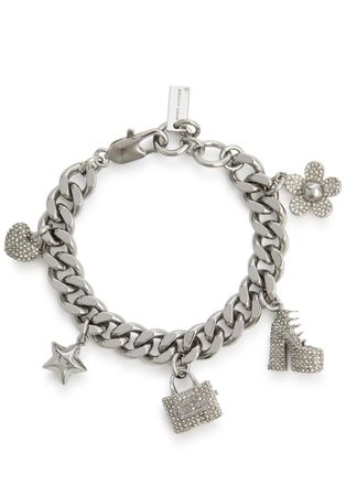 Marc Jacobs Icon Mini Charm Silver-plated Bracelet - One Size