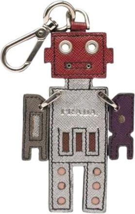 Prada Pre-owned Accessories, female, Multicolor, Size: ONE SIZE Pre-owned Leather key-holders