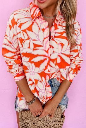 Azura Exchange Bloemenprint Overhemdtop