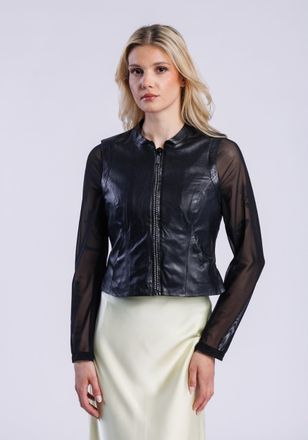 Freaky Nation Lederjacke FREAKY NATION Party Beauty-FN, Damen, Gr. XXL(44), schwarz, Oberstoff: 100% Schafsleder; Futter: 100% Baumwolle, Jacken Lederjacke