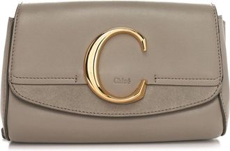 Burberry Grey Calfskin Leather C Belt Bag (Authentic Pre-Loved)