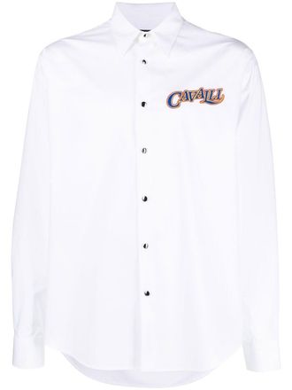 Roberto Cavalli Camicia con ricamo - Bianco