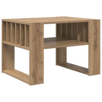 vidaXL Mesa De Caf&eacute; Roble Artisan 66 X 49,5 X 45 Cm Vidaxl
