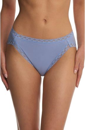 Natori Bliss Cotton French Cut Briefs in Blue Dream at Nordstrom, Size Xx-Large