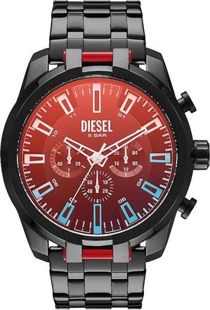 Diesel Griffed Dz 4519 - Heren - Horloges - Zwart - ONE Size - Leer - Accessoires