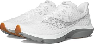 Saucony Mens Kinvara 16, White/Gum, 10.5