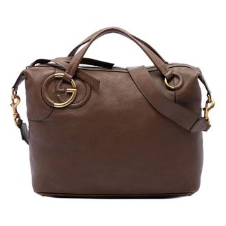 Gucci Pre-owned Gucci Calfskin Twill Satchel Ladies R1RND1TYSJYQ2NM1