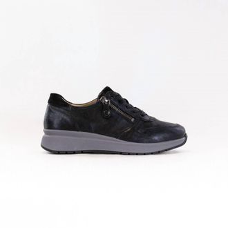 Fidelio Womens Heaven Modern Sneaker In Black Leather