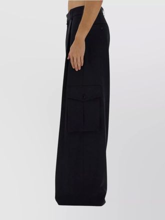 Dries Van Noten utility wide-leg trousers featuring pockets