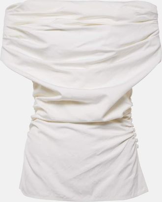 Magda Butrym Ruched silk top