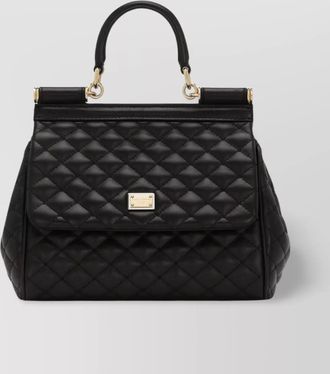 Dolce & Gabbana sicily medium leather quilted shoulder bag