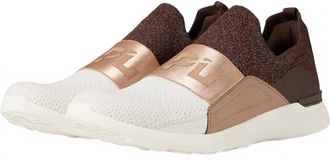 Athletic Propulsion Labs Womens Techloom Bliss Shoe In Metallic Chocolate/almond/ivory