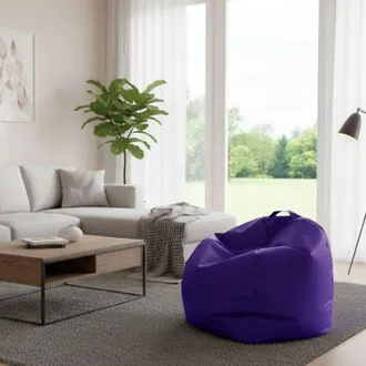 Talamo Italia Talamo Italia - Dmora Pouf &Eacute;l&eacute;gant, Couleur Violet, Mesure 65 X 50 X 65 Cm