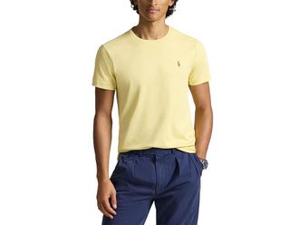 Polo Ralph Lauren Custom Slim Fit Soft Cotton T-Shirt Mens T Shirt Wicket Yellow : 2XL