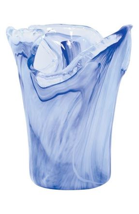 Vietri Onda Short Glass Vase in Cobalt at Nordstrom
