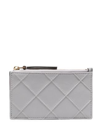 Tory Burch Leren portemonnee - Grijs