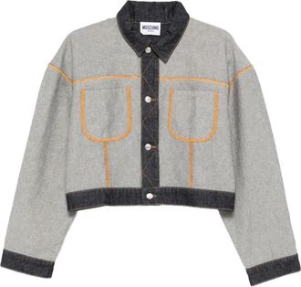 Moschino Tailored Womens Jacket with Structured Shoulders