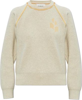 Isabel Marant Round-neck Knitwear, female, Gray, Size: XS Loriby Sweater