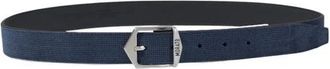 Antony Morato Blauwe leren riem Lente/Zomer Collectie - Heren - Riemen - Blauw - ONE Size - Leer - Accessoires
