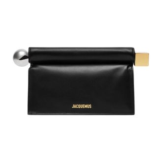 Jacquemus La Pochette Rond Carre - Bags - Mujer - Negro - ONE SIZE