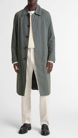 Vince Single Breasted Trench Coat in Slate at Nordstrom, Size Xx-Large