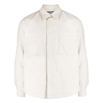 Jacquemus Heren, Overhemden, Beige, Maat: M