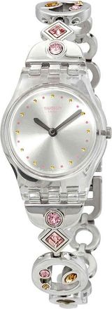 Swatch Bella Lei Silver Dial Ladies Watch LK381G