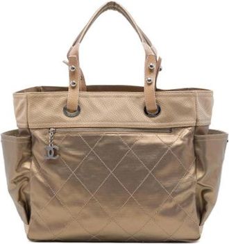 Chanel Pre-owned Vintage Tote - Dames - Vintage Shopper - Beige - ONE Size - Vintage