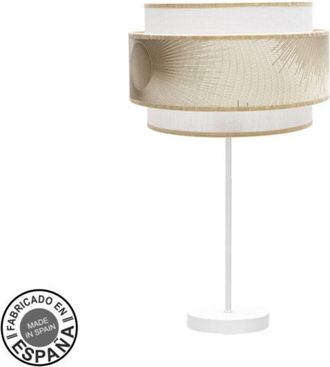 Fabrilamp L&aacute;mpara De Sobremesa Alto Nepal 1xe27 Blanco/oro 30d - Fabrilamp