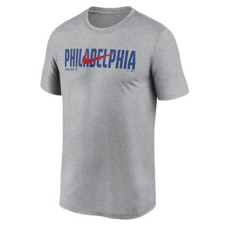 Nike Philadelphia Phillies Swoosh Legend Nike Mens Dri-FIT MLB T-Shirt in Grey | NKGK06GPP-RSQ