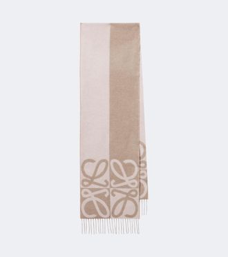 Loewe Anagram wool and cashmere scarf