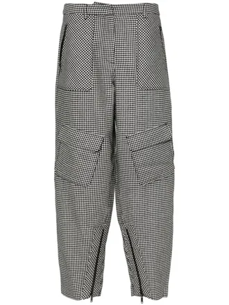 Iceberg Pantaloni affusolati in pied-de-poule - Nero