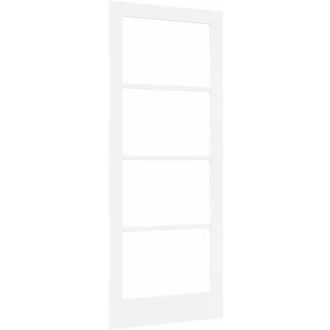 vidaXL Vidaxl - Puerta Interior Con Vidrio Blanco 83 X 202 Cm